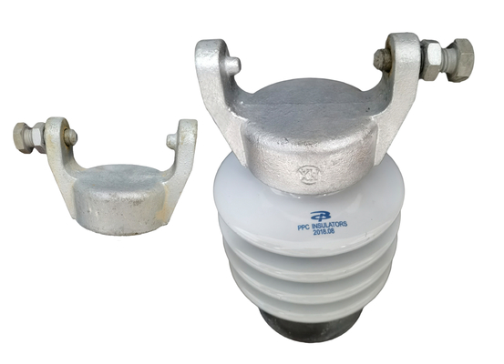 IEC 60168 Anti Brittle Porcelain Line Post Insulator Light Gray
