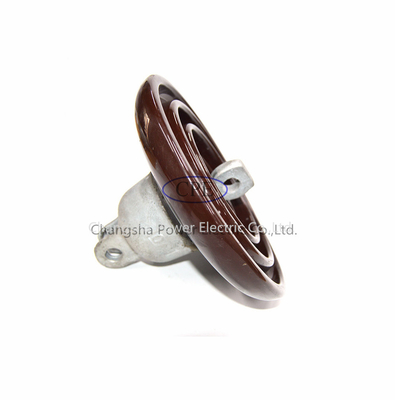 Brown Color ANSI 52-4 Density Porcelain Suspension Insulator OEM Available