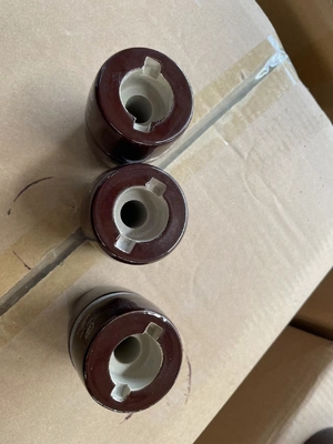 1kV 200A Porcelain OEM Draw Lead Transformer Bushing Brown Glazed