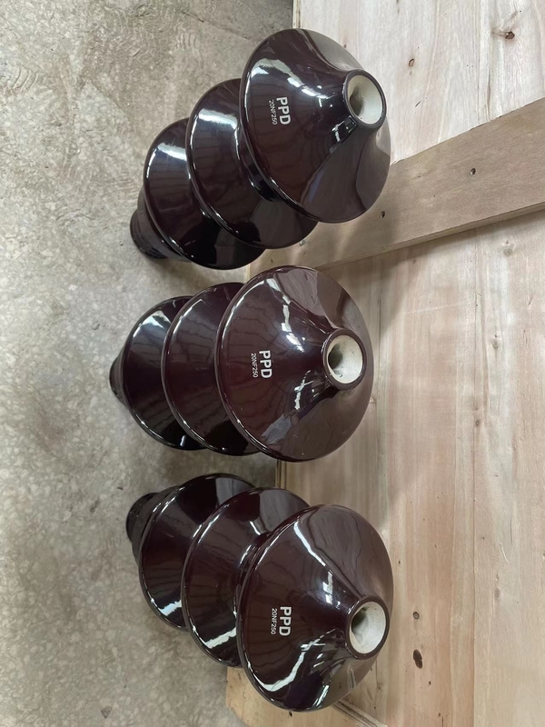 20NF250 Brown Glazed Porcelain Bushing For Oil Type Distribution Transformer