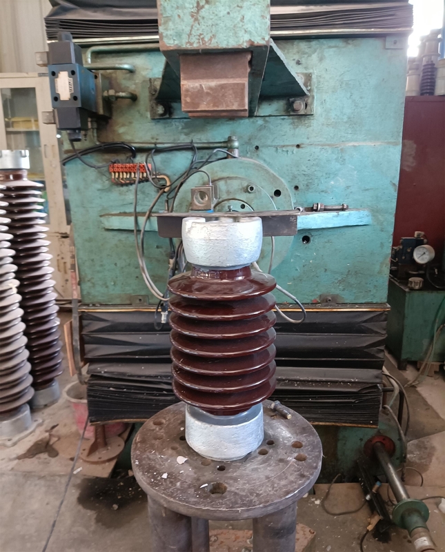 High Strength Porcelain C-120 Station Post Insulator ANSI TR-208 Brown Glaze