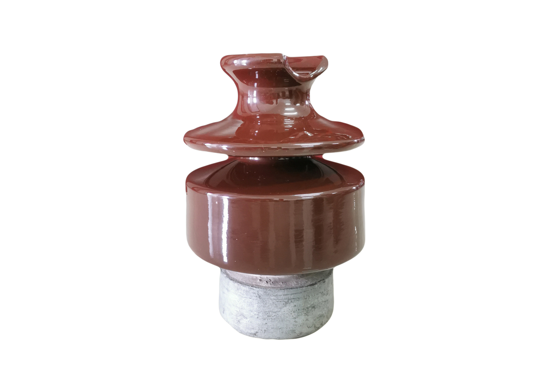 IEC Standard Brown Pin Type Porcelain Insulator With Hardwares