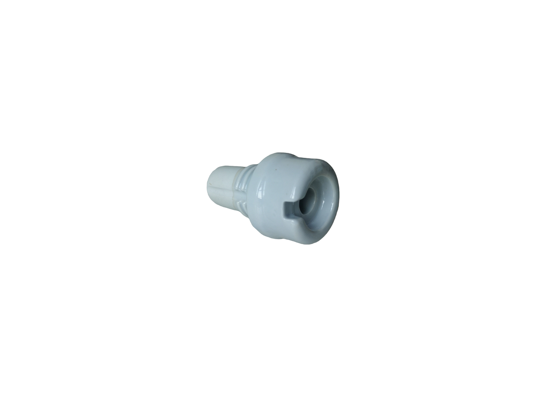 Gray ANSI 1.2kV Ceramic Insulators On Power Lines