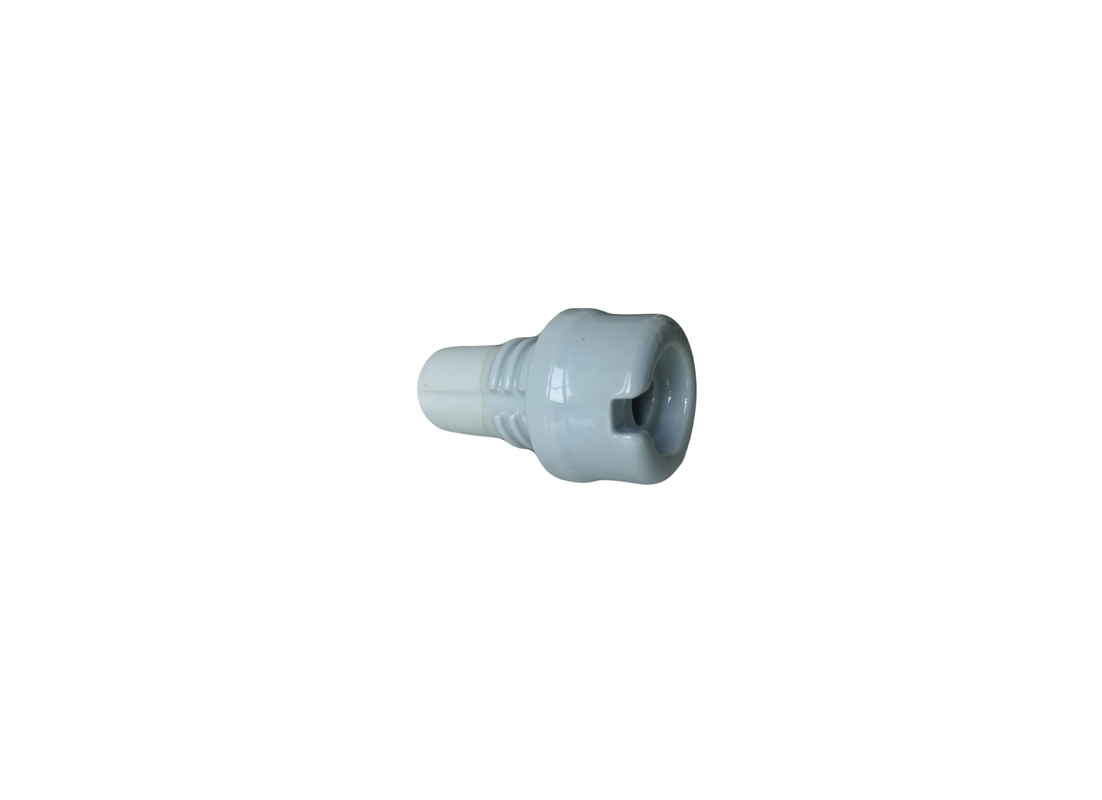 Gray ANSI 1.2kV Ceramic Insulators On Power Lines