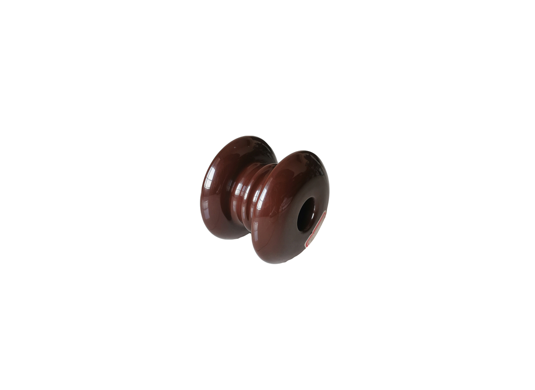 Special Designed Brown Height 93mm Porcelain Spool Insulators