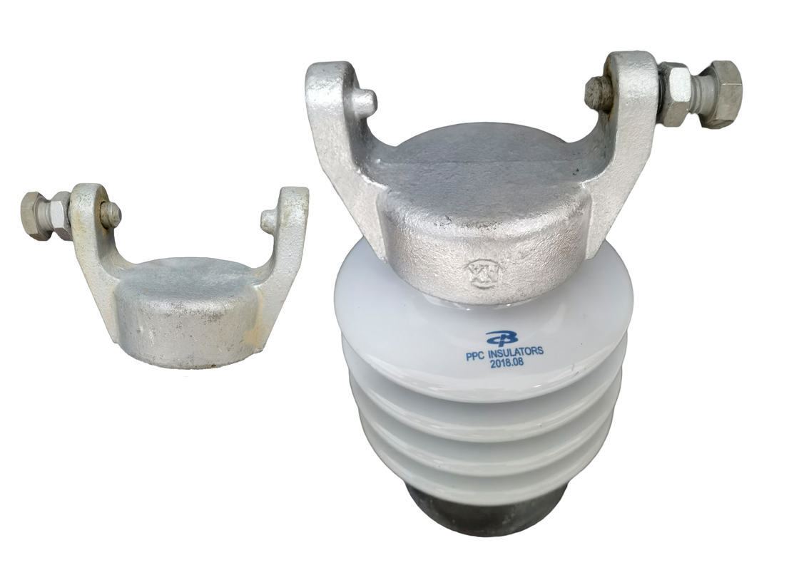 IEC 60168 Anti Brittle Porcelain Line Post Insulator Light Gray