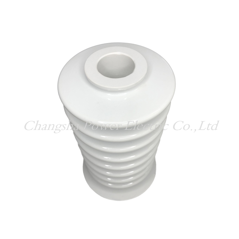 White Glazed 15kv Gas Insulated Bushing For Transformer