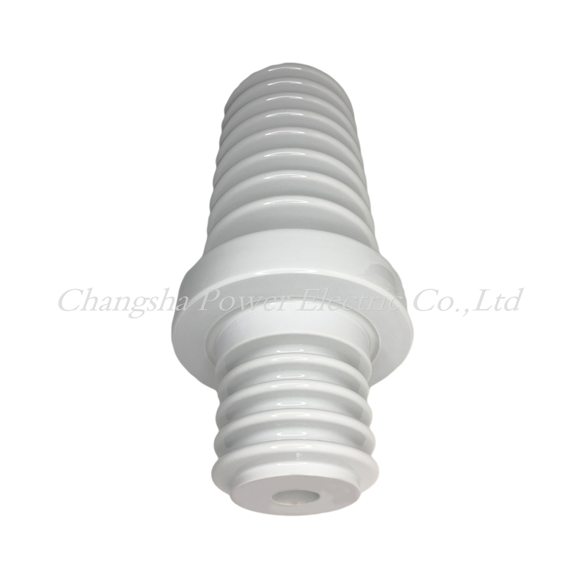 White Glazed 15kv Gas Insulated Bushing For Transformer