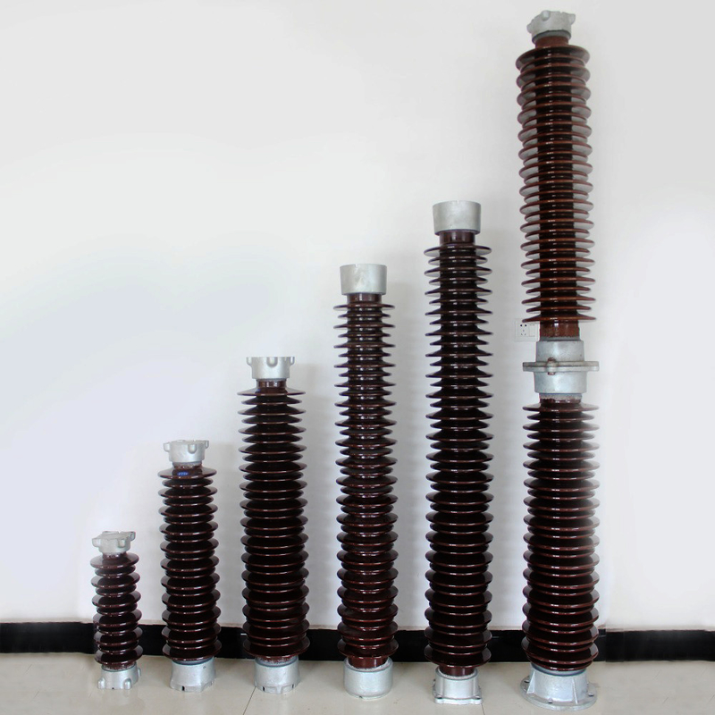 High Voltage Post Ceramic Electrical Porcelain Power Line Insulators 132kv