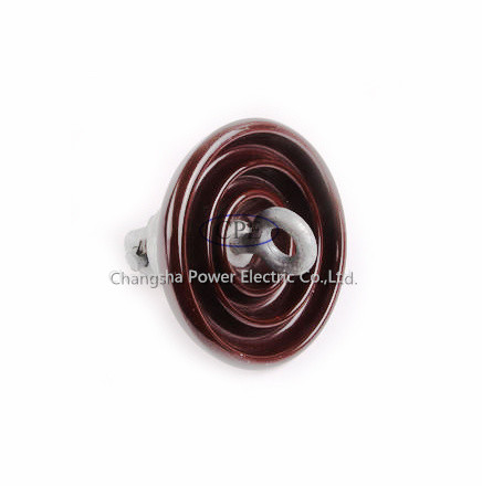 Brown Color ANSI 52-4 Density Porcelain Suspension Insulator OEM Available