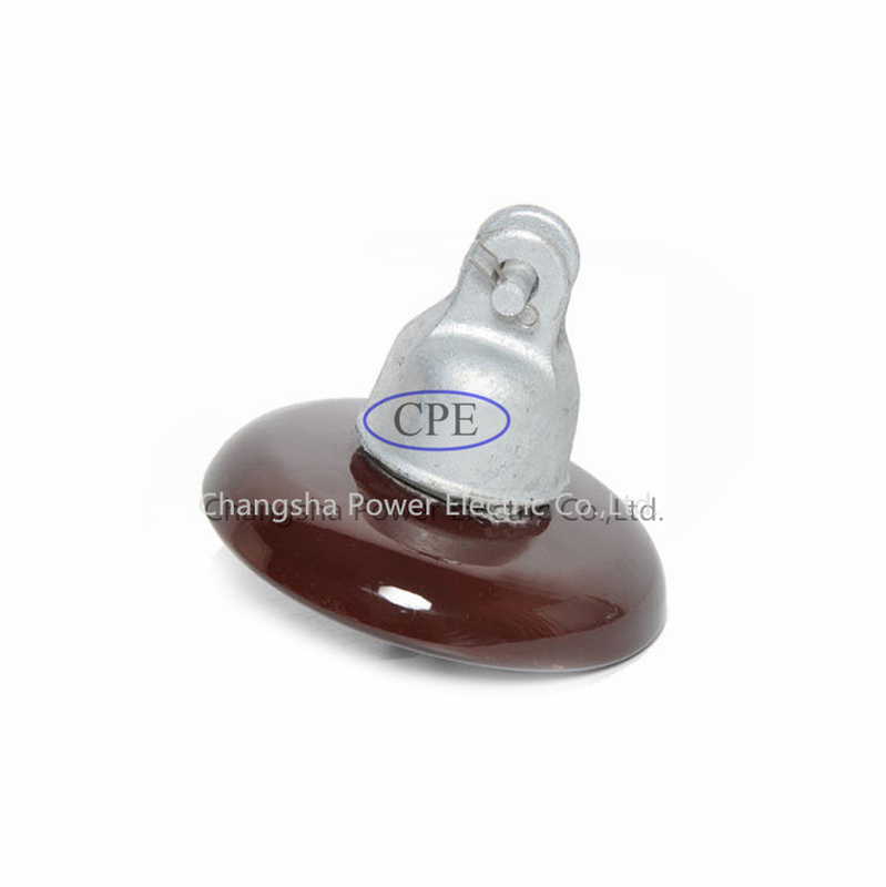Brown Color ANSI 52-4 Density Porcelain Suspension Insulator OEM Available