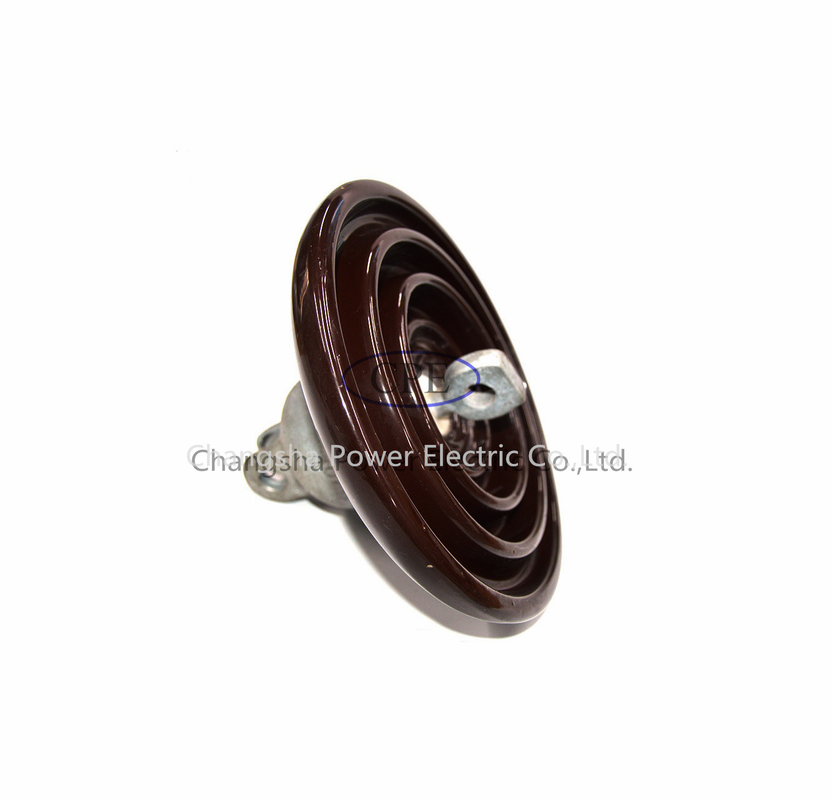 Brown Color ANSI 52-4 Density Porcelain Suspension Insulator OEM Available