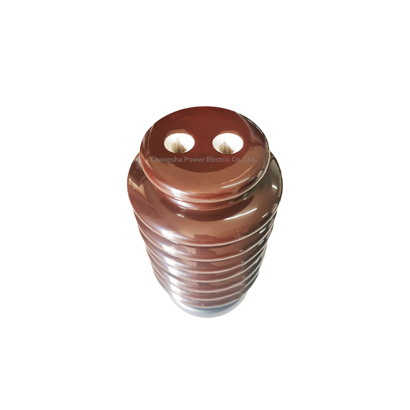 Semi Conductive Porcelain Standoff Insulators OEM Height 210mm IEC 60168