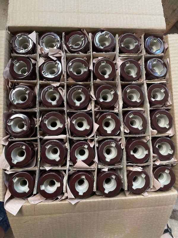 IEC Standard OEM Porcelain Transformer Bushing Brown Glazed 200A